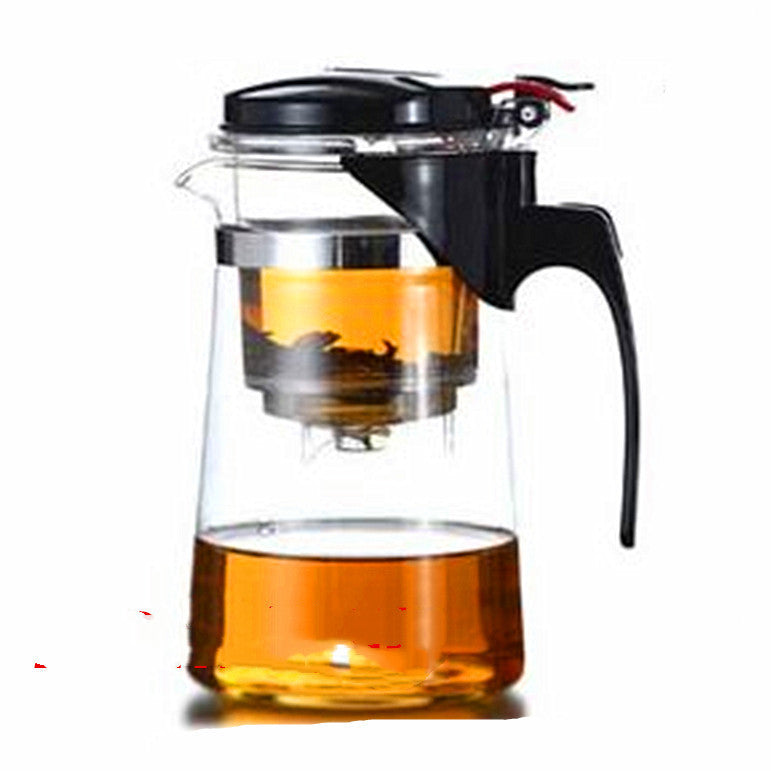 Glass Tea Set, Teapot, Stainless Steel Filter, Flower Teapot, Cup - Miami beauty1