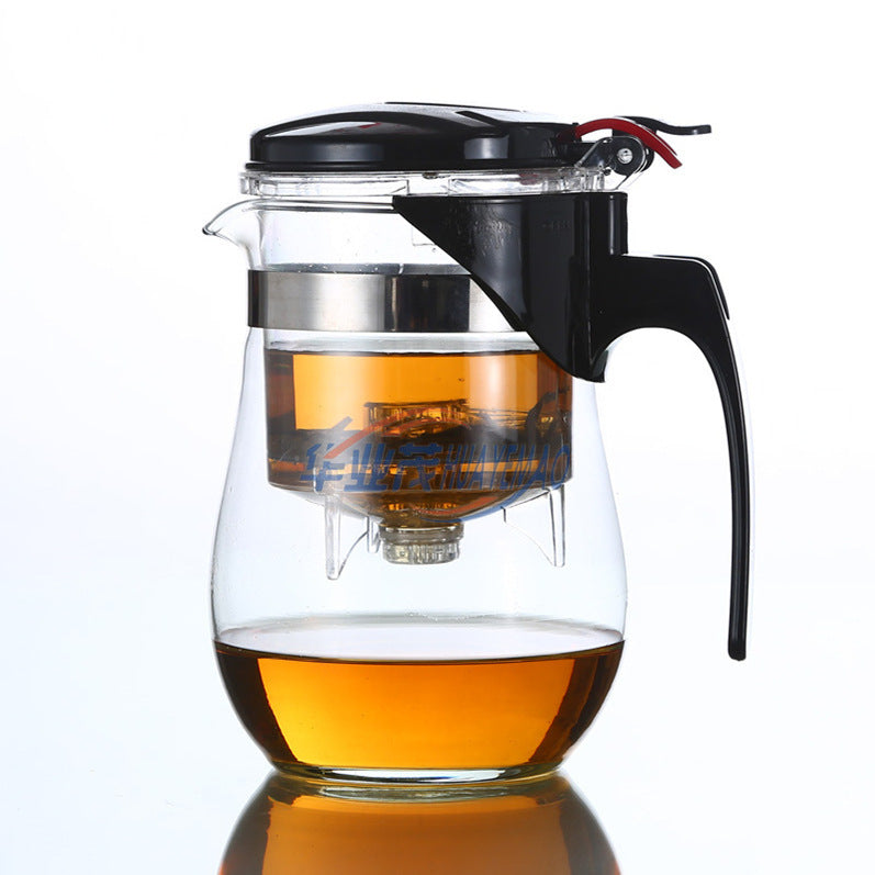 Glass Tea Set, Teapot, Stainless Steel Filter, Flower Teapot, Cup - Miami beauty1