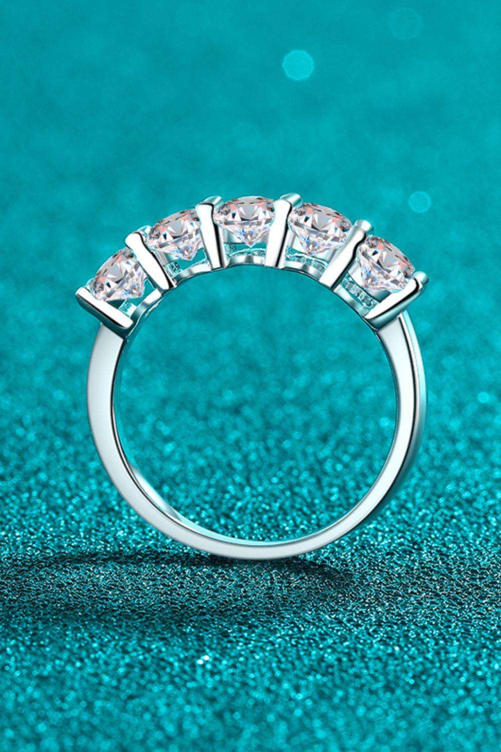 2.5 Carat Moissanite 925 Sterling Silver Ring - Miami beauty1