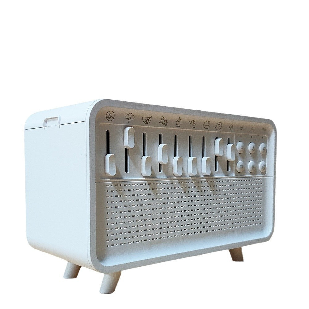 3 In 1 Bluetooth Speaker White Noise Sleep Night Light Humidifier All-in-one Machine Free Combination Of 8 Group Nature Sound Free Shipping