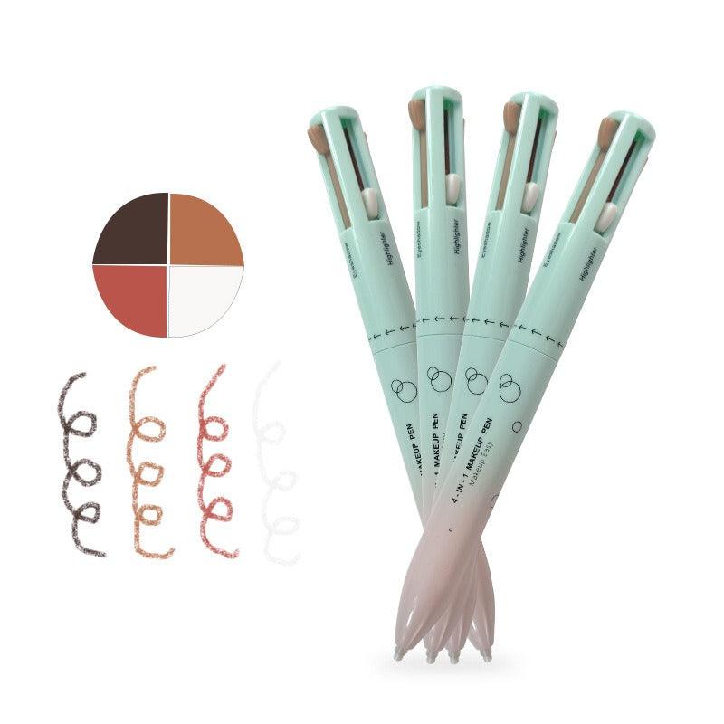 4 in 1 makeup pencil 4 in 1 makeup pencil 4 colors 4 colors lip liner highlight eye shadow eyeliner eyebrow pencil 4in1 - Miami beauty1