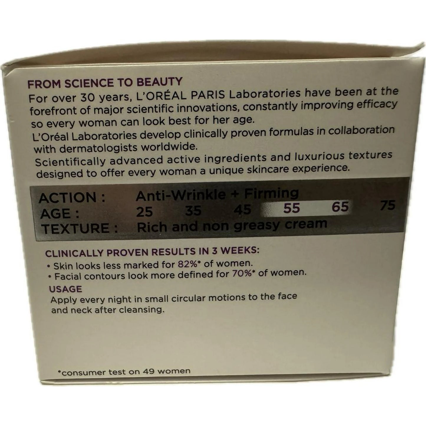 L'Oreal LOREAL Wrinkle Expert Densifying Cream Night 55+ 50ml