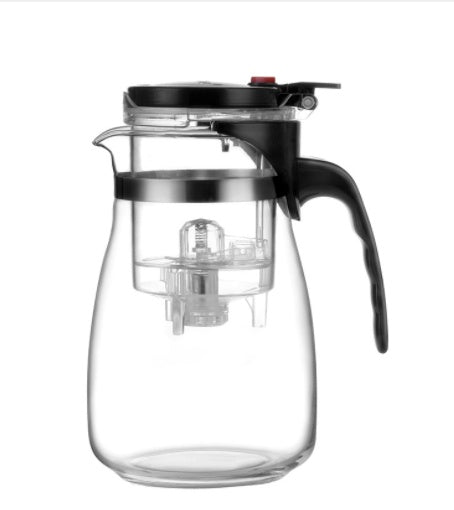 Glass Tea Set, Teapot, Stainless Steel Filter, Flower Teapot, Cup - Miami beauty1