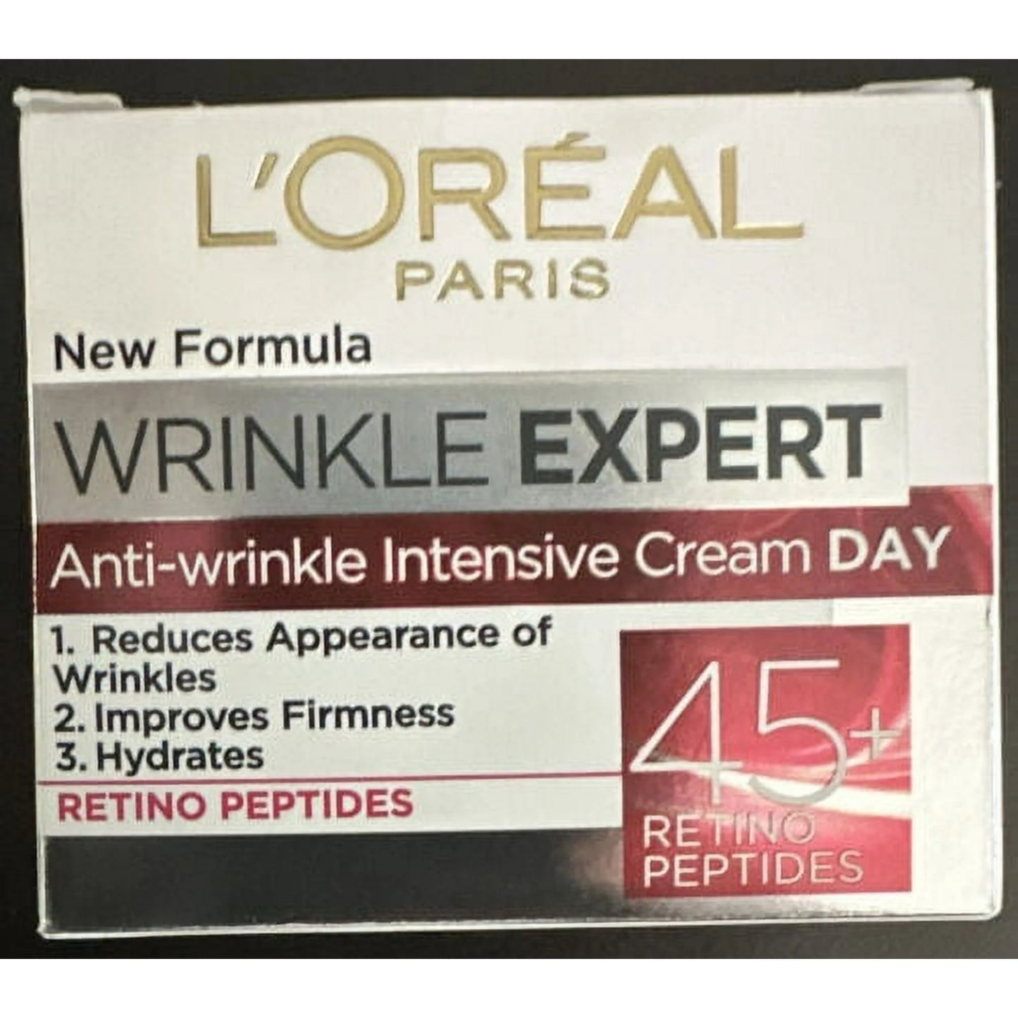 L'Oreal Paris Anti Wrinkle Expert Intensive Anti Aging Face Day Cream *45+ Retinol Peptides* (50ml) Non-Greasy