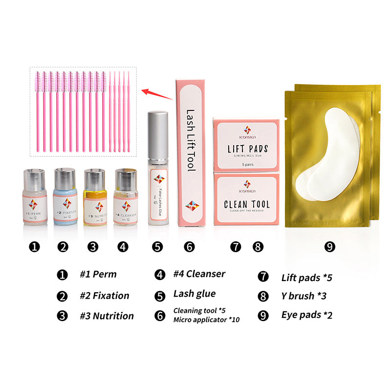 Upgrade Version Lash Lift Kit ICONSIGN Lifting Perm Eyelash Eyes Makeup Tools - Miami beauty1