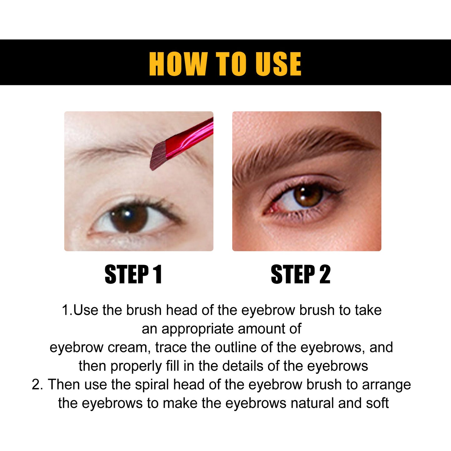 EELHOE Eyebrow Tint Light Brown Smooth, Color-resistant, Waterproof, Non-smudge, Creating A Three-dimensional, Long-lasting, Natural, Wild Brow Balm