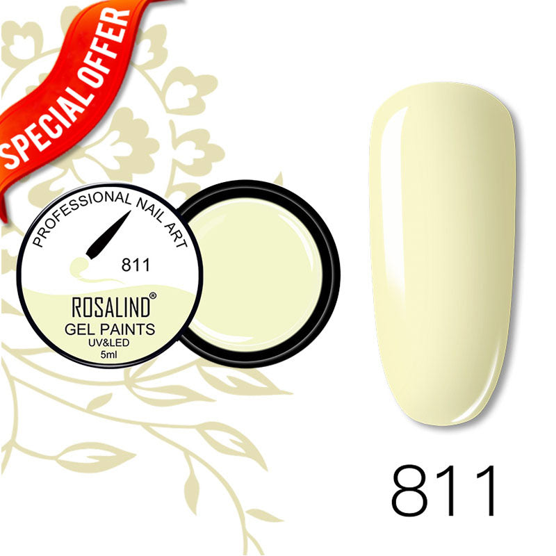 ROSALIND Spider Poly Nail Gel Varnishe Painting Diamond Platinum Sequin Gel Nail Polish For Nail Art Design Rainbow Base Top 5ML - Miami beauty1