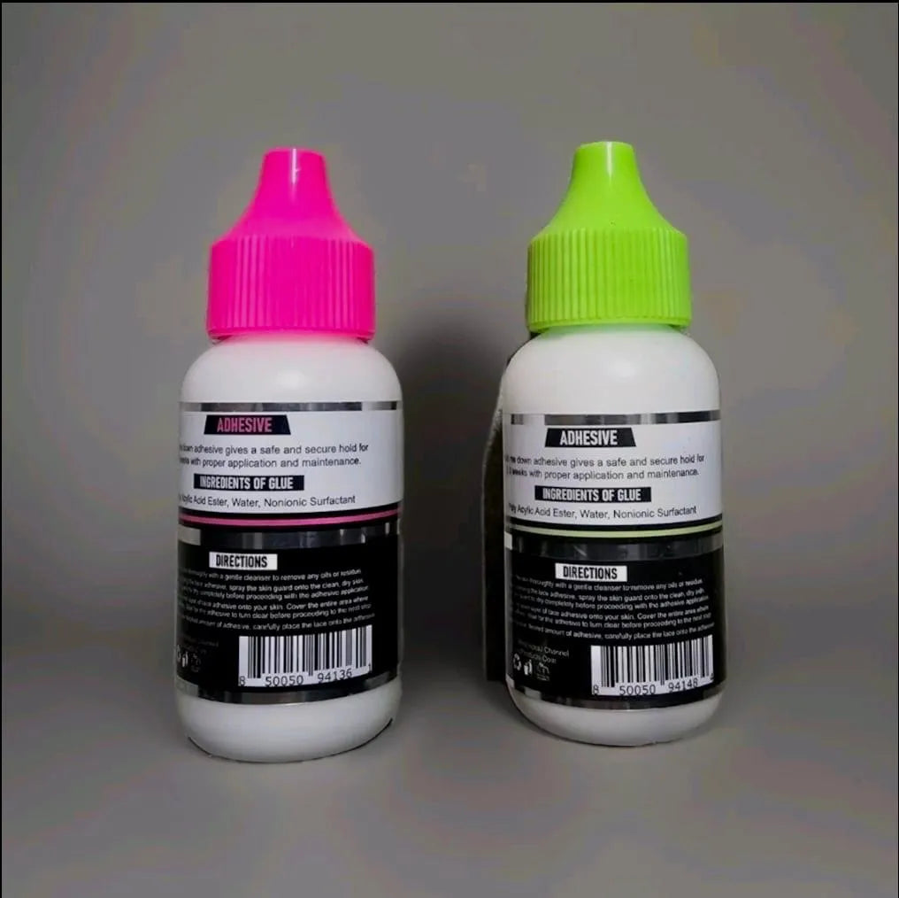Lace Wig Waterproof Adhesive Hair Glue Bigger 👍Strong Hold Me Down Adhesive✅ 2 bottles - Miami beauty1
