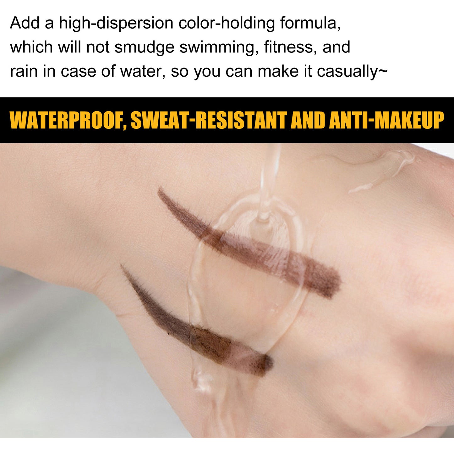 EELHOE Eyebrow Tint Light Brown Smooth, Color-resistant, Waterproof, Non-smudge, Creating A Three-dimensional, Long-lasting, Natural, Wild Brow Balm