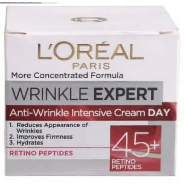 L'Oreal Paris Anti Wrinkle Expert Intensive Anti Aging Face Day Cream *45+ Retinol Peptides* (50ml) Non-Greasy