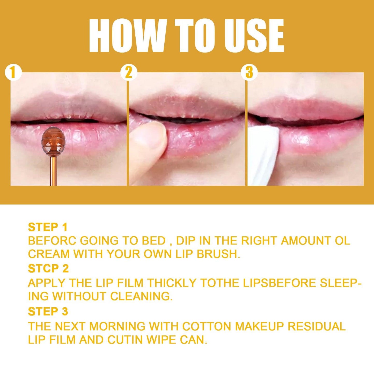 EELHOE Honey Lip Mask Moisturizing Exfoliating Lip Care Bee Lipstick - Miami beauty1