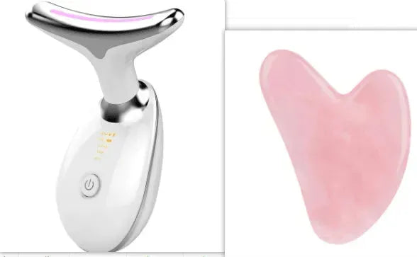 EMS Thermal Neck Lifting And Tighten Massager Electric Microcurrent Wrinkle Remover LED Photon Face Beauty Device For Woman - Miami beauty1