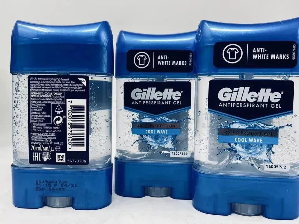 🌊Gillette Antiperspirant Deodorant for Men, Cool Wave w/ 3 Pack✅ - Miami beauty1