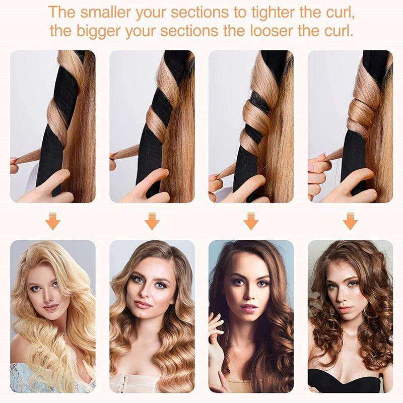 Heat-free lazy artifact curling iron sponge foam sleeping curling iron big wave curling four-piece set - Miami beauty1