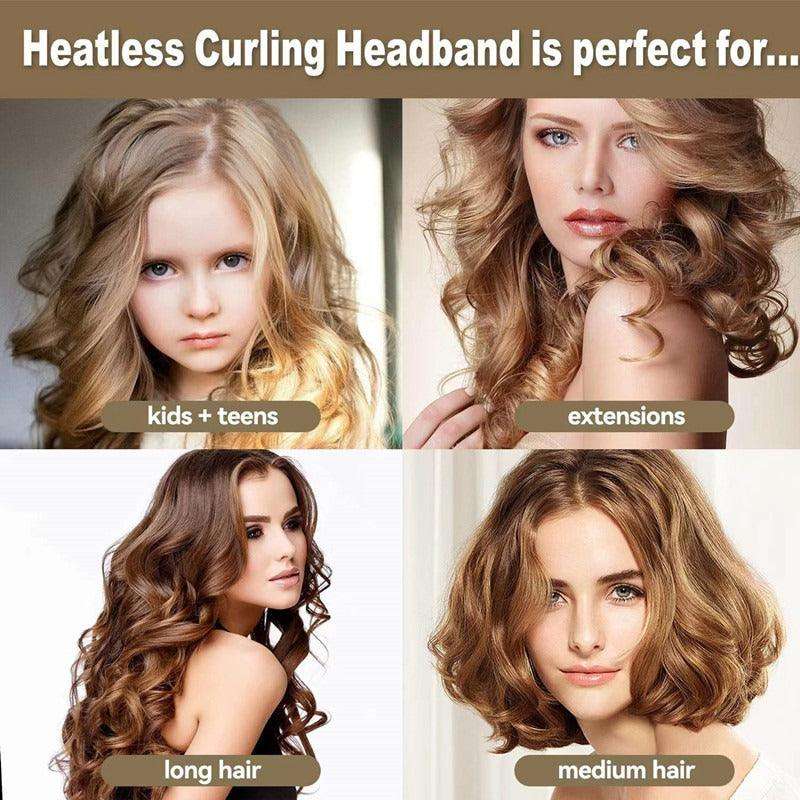 Heat-free lazy artifact curling iron sponge foam sleeping curling iron big wave curling four-piece set - Miami beauty1