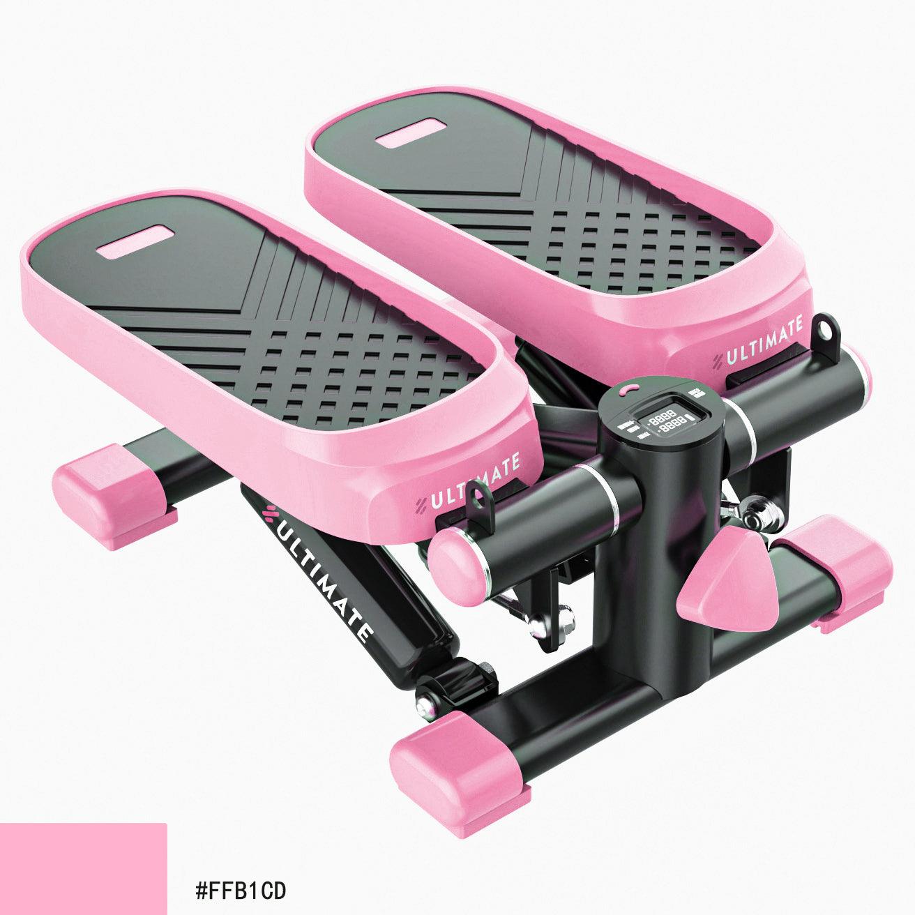 Home Office Exercise 330LBS Capacity Mini Stepper with Resistance Bands and LCD Monitor ,blue - Miami beauty1