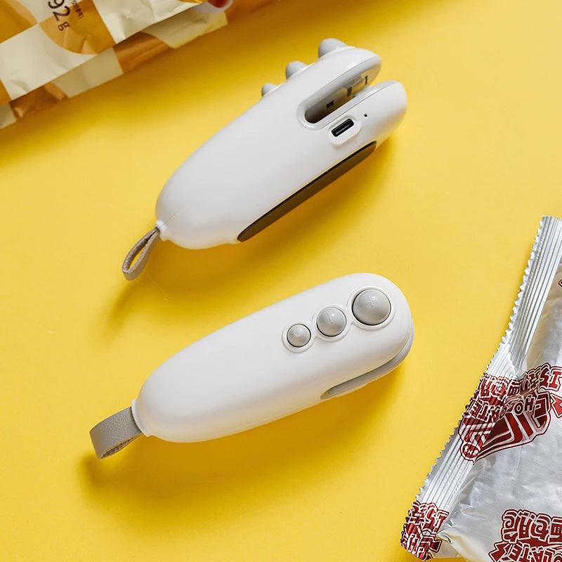 Mini Heat Bag Sealing Machine Package Sealer Bags Plastic Food Sealer Clip Bag Handheld Sealer Food Packaging Heat Sealer - Miami beauty1