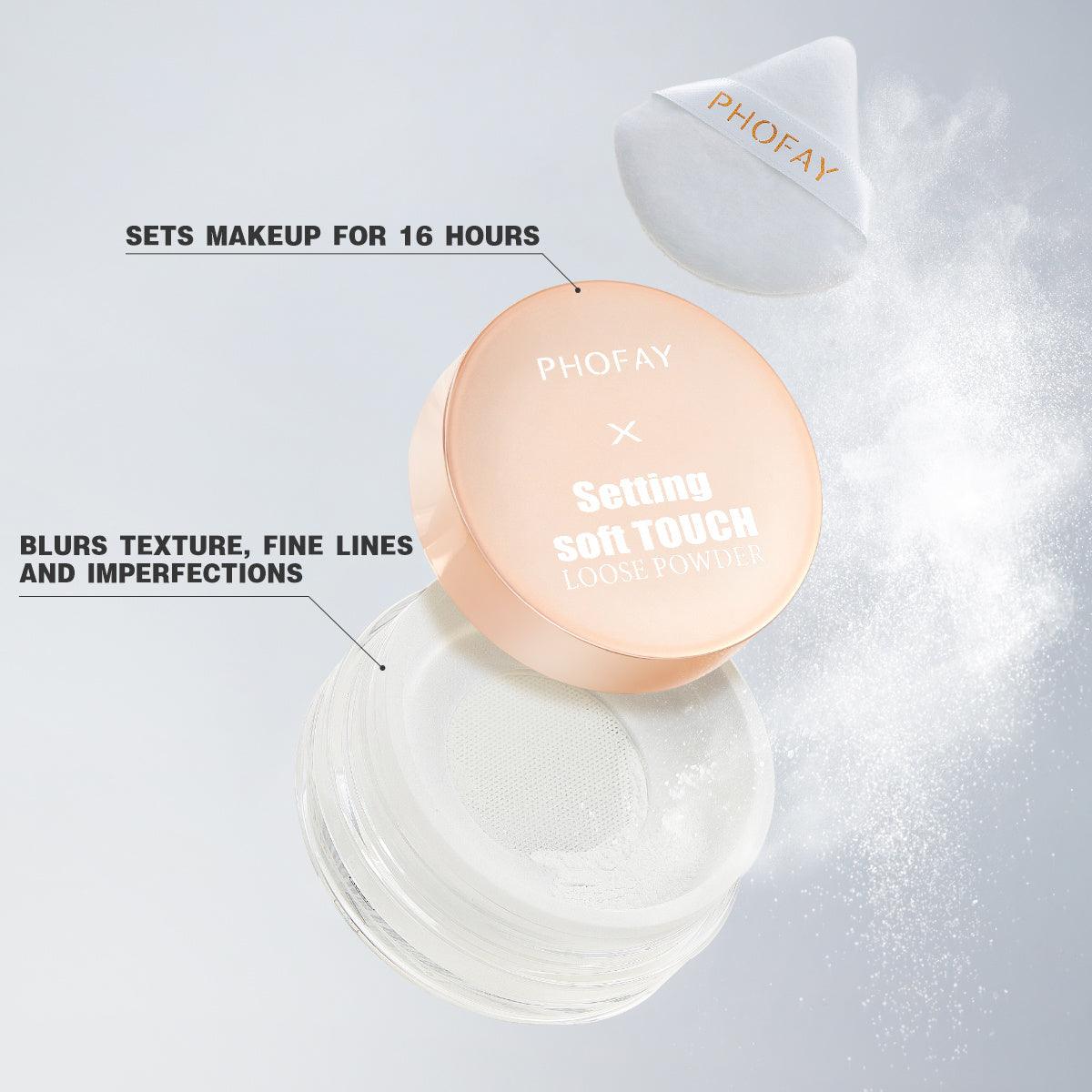 PHOFAY Setting Soft Touch Loose Powder - Miami beauty1