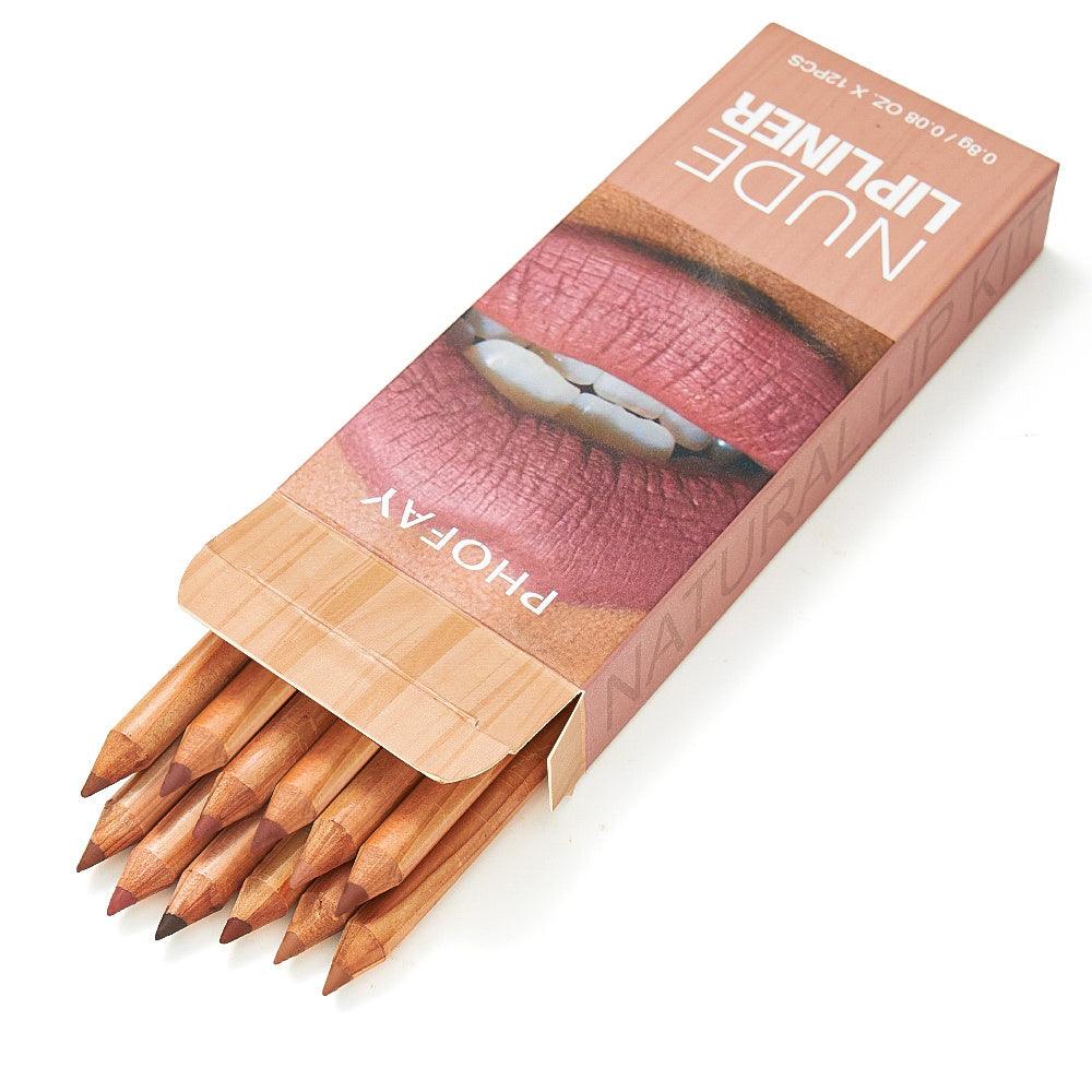 PHOFAY Volumizing Mascara And Nude Lipliner Kit - Miami beauty1