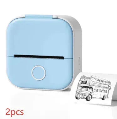 Portable Mini Thermal Label Printer Home Photo Printer Student Wrong Question Printer Bluetooth Mini Label Printer Price Tag - Miami beauty1