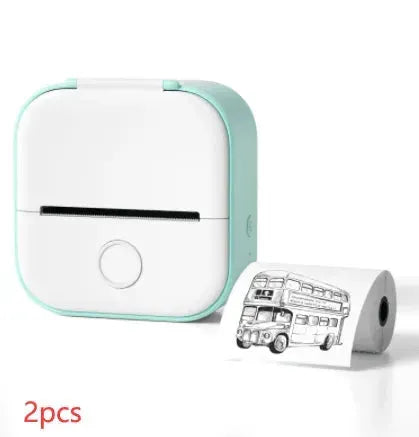 Portable Mini Thermal Label Printer Home Photo Printer Student Wrong Question Printer Bluetooth Mini Label Printer Price Tag - Miami beauty1