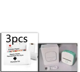 Portable Mini Thermal Label Printer Home Photo Printer Student Wrong Question Printer Bluetooth Mini Label Printer Price Tag - Miami beauty1