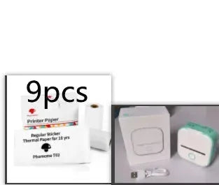 Portable Mini Thermal Label Printer Home Photo Printer Student Wrong Question Printer Bluetooth Mini Label Printer Price Tag - Miami beauty1