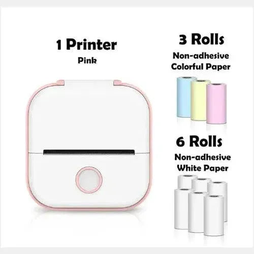 Portable Mini Thermal Label Printer Home Photo Printer Student Wrong Question Printer Bluetooth Mini Label Printer Price Tag - Miami beauty1