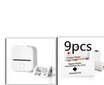Portable Mini Thermal Label Printer Home Photo Printer Student Wrong Question Printer Bluetooth Mini Label Printer Price Tag - Miami beauty1