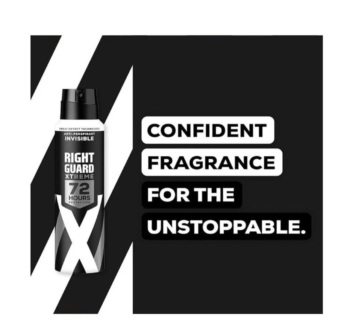 Right Guard Mens Deodorant Fresh Invisible 72H Anti-Perspirant Spray 6Pack 150M