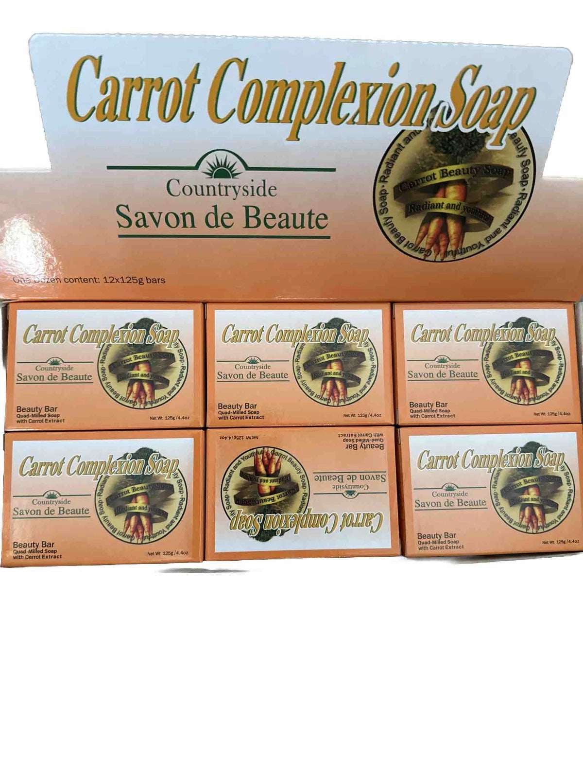 Carrot Complexion 12 Soap Skin Tone Improvement w/ Carrot Oil🥕