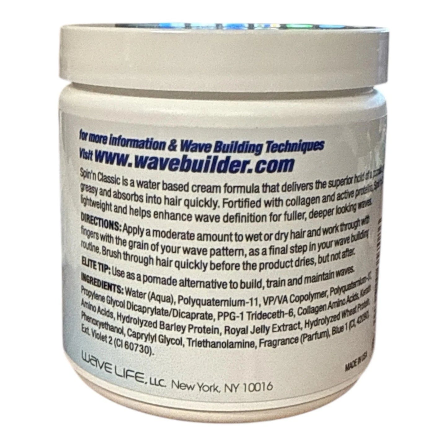 Wave Builder Spin'n Classic Wave Cream 8 oz original formula