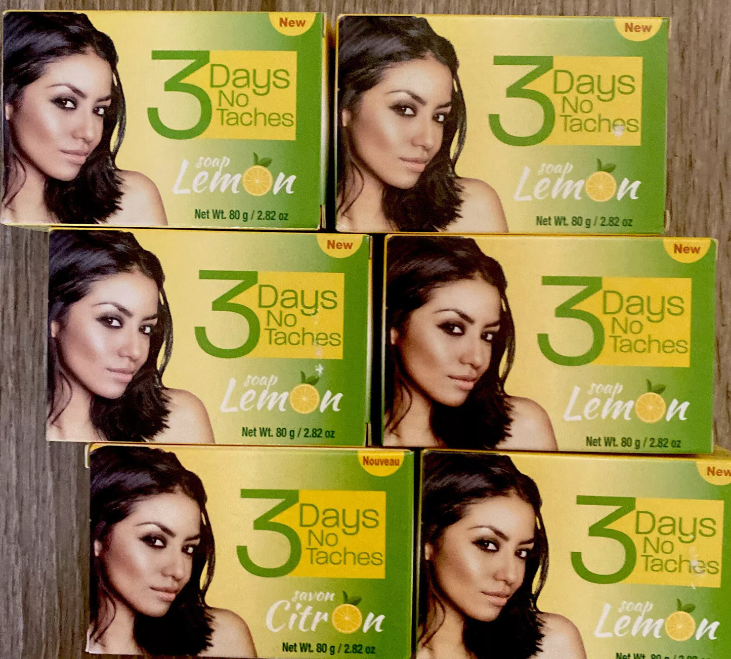 3 DAYS NO TACHES LEMON SOAP (PACK OF 6) Free Shipping ✅