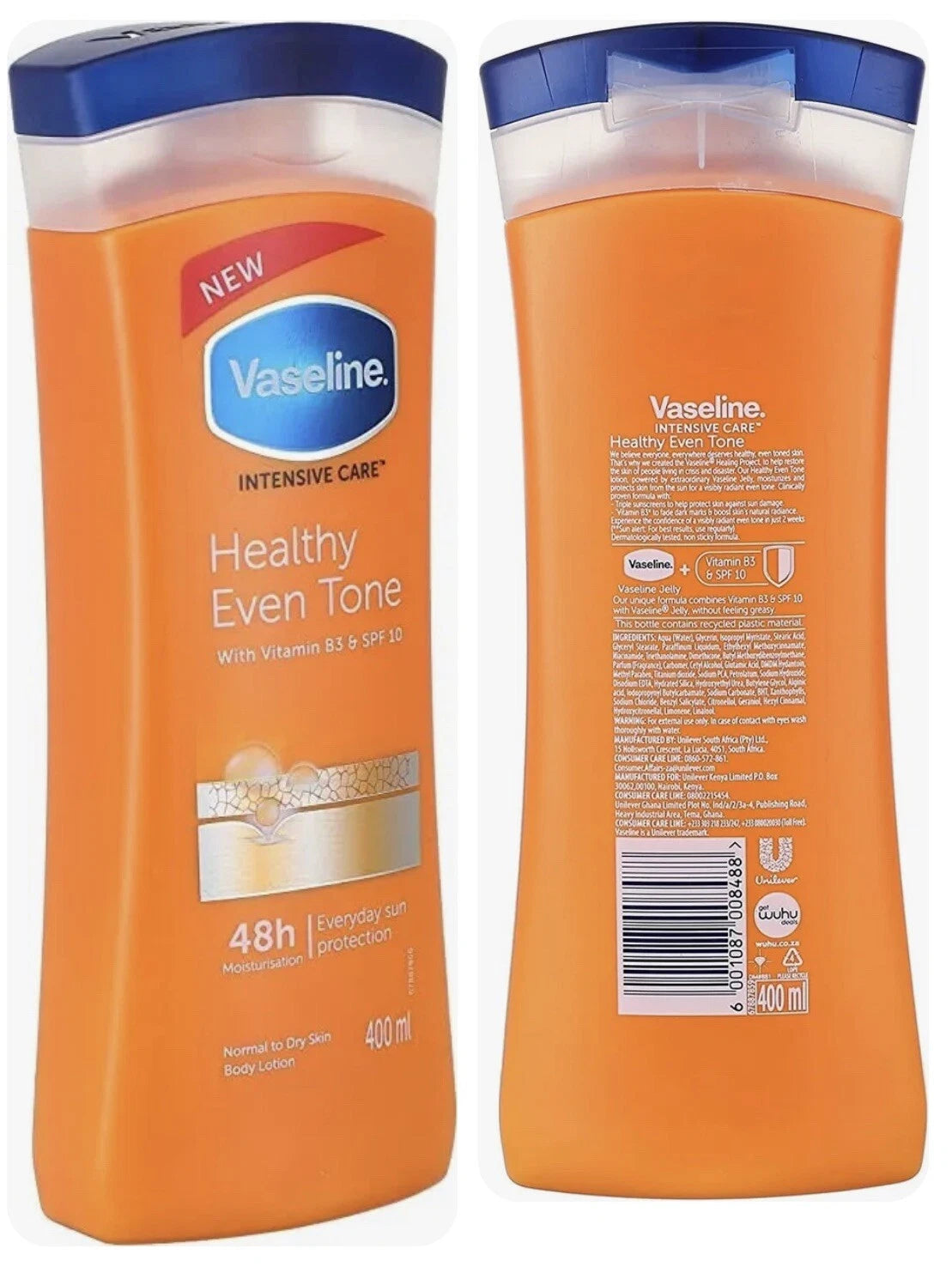 2-Vaseline Intensive Care Healthy Even Tone Viramin B3 SPF10 Body Lotion 400ml