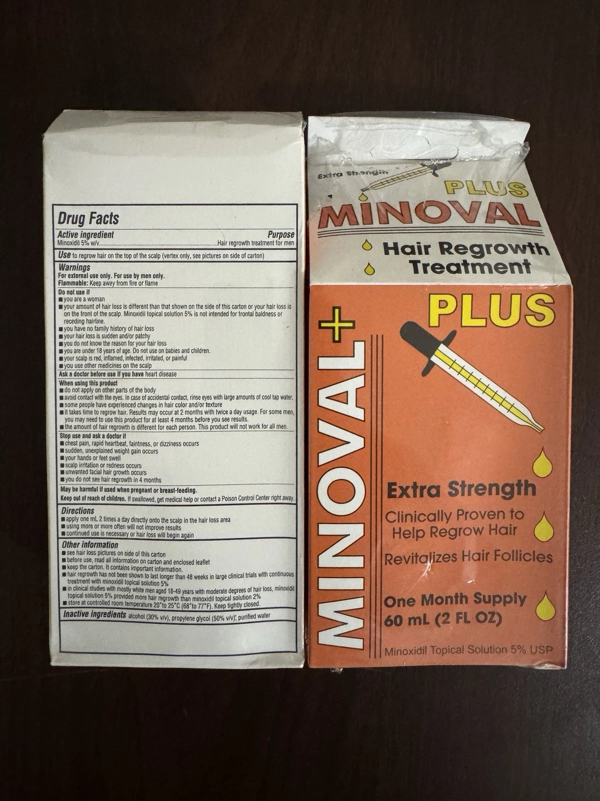 MINOVAL PLUS Hair Regrowth Treatment- For Men Extra Strength 2 Boxes β
