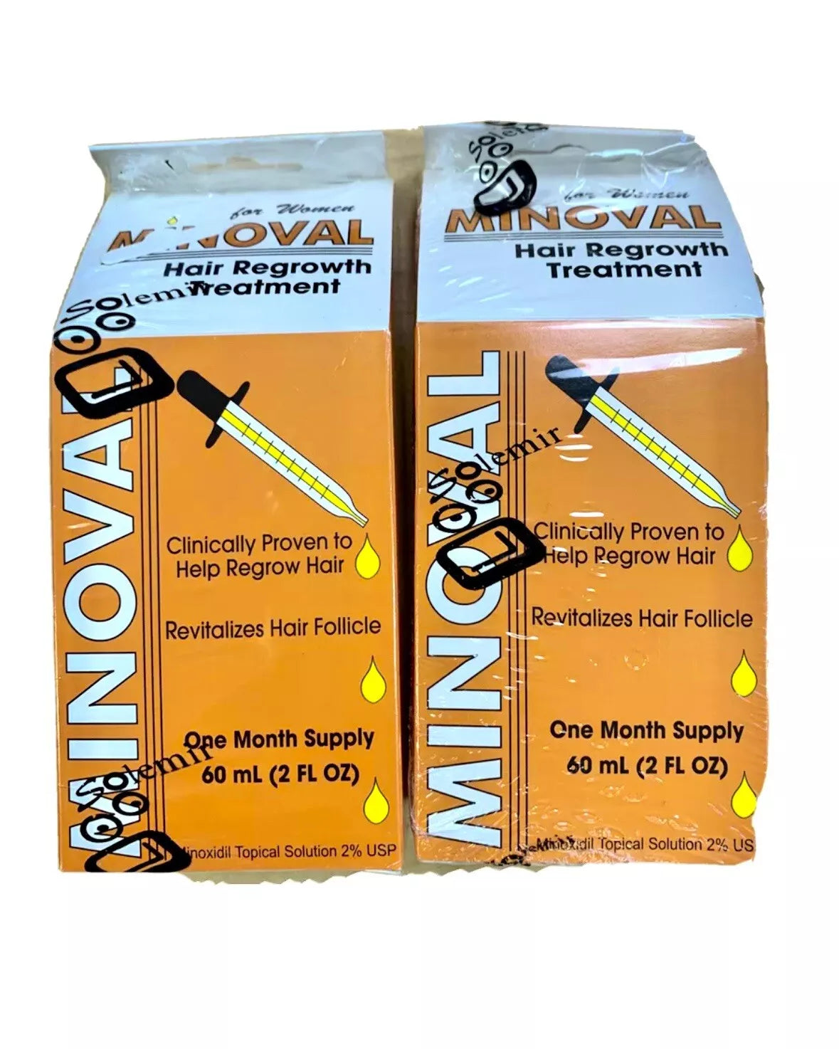 2 MINOVAL Hair Regrowth Treatment for Women and men 60ml / 2oz ✅