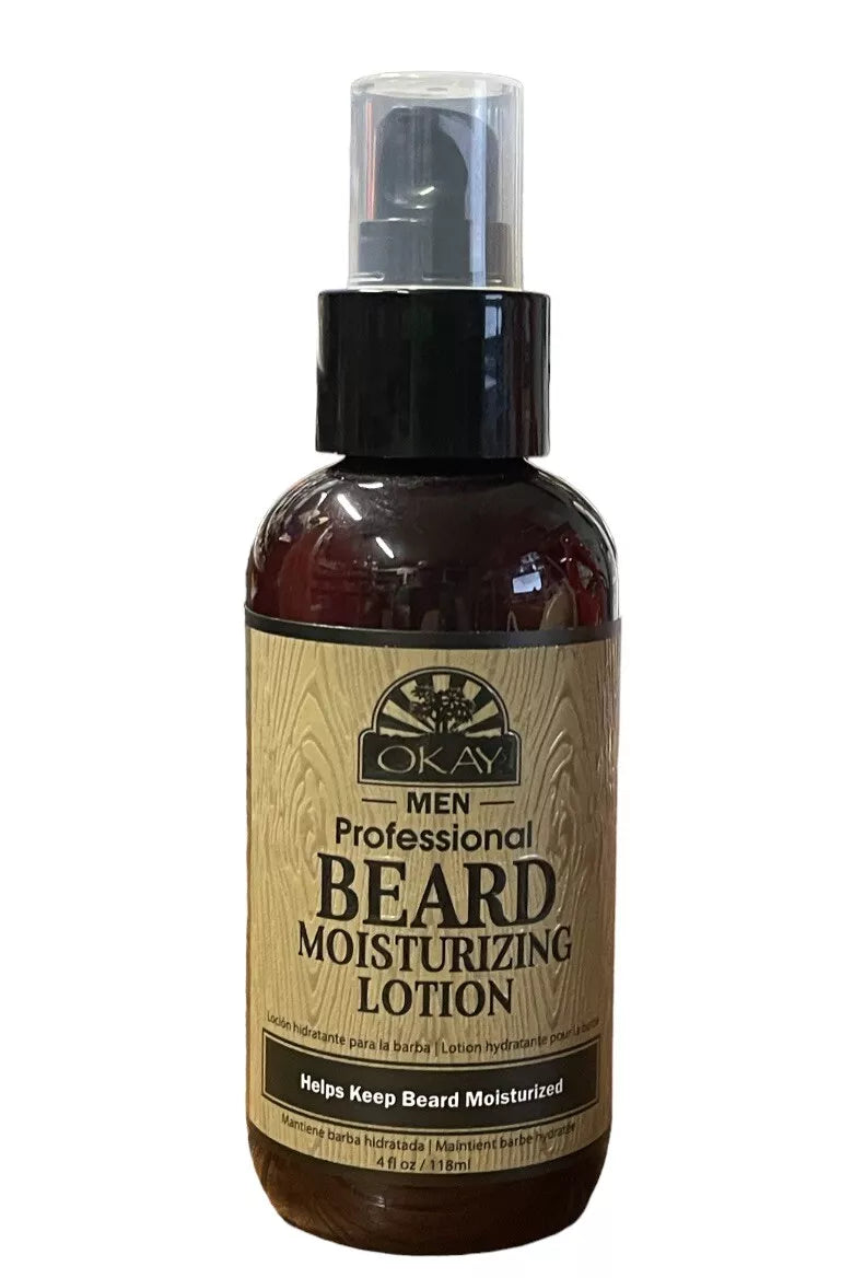 OKAY-FOR MEN BEARD MOISTURIZING LOTION Help Keep Beard Soft Natural MADE IN USA
