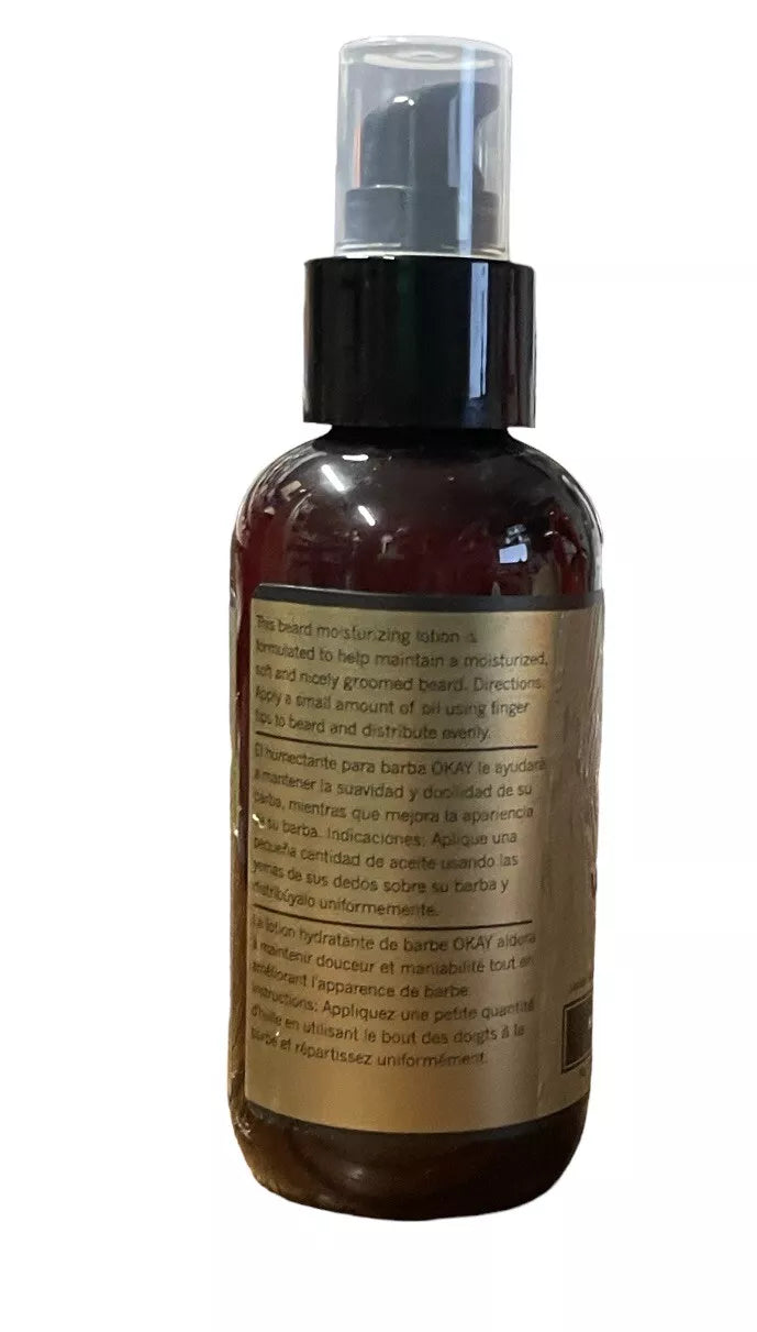 OKAY-FOR MEN BEARD MOISTURIZING LOTION Help Keep Beard Soft Natural MADE IN USA