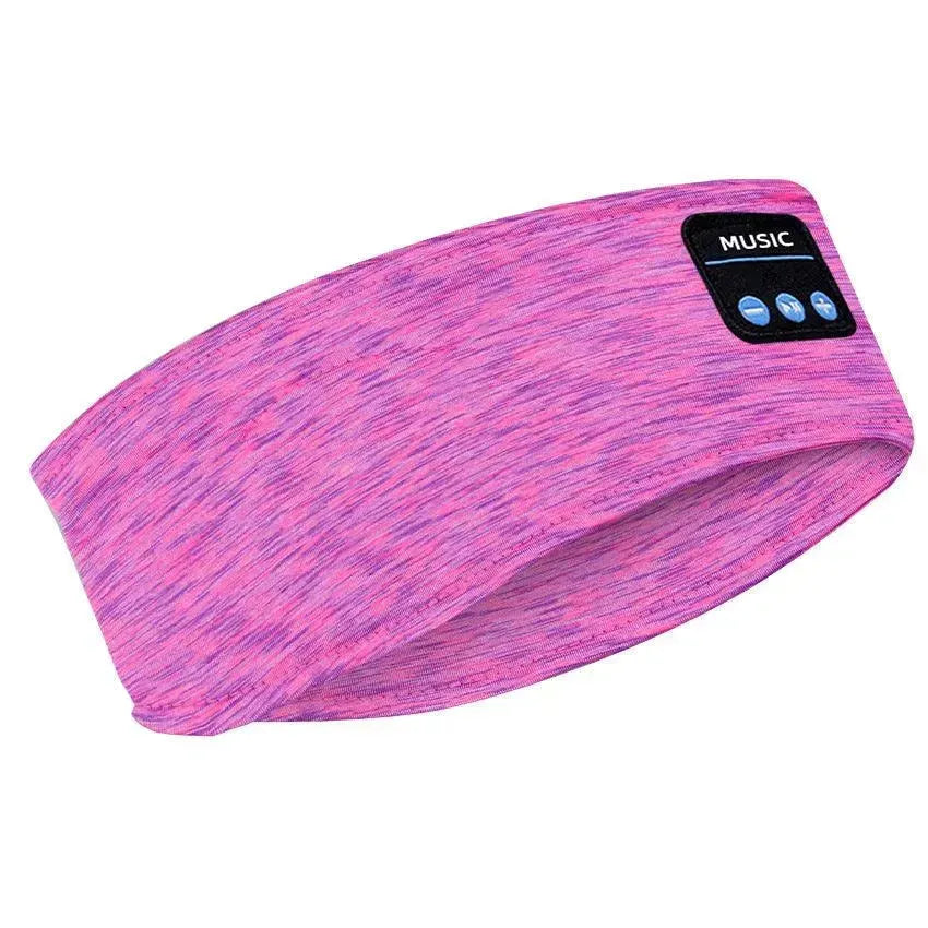 Wireless Bluetooth Sleeping Headphones Headband Thin Soft Elastic Comfortable Music Ear Phones Eye Mask For Side Sleeper Sports - Miami beauty1