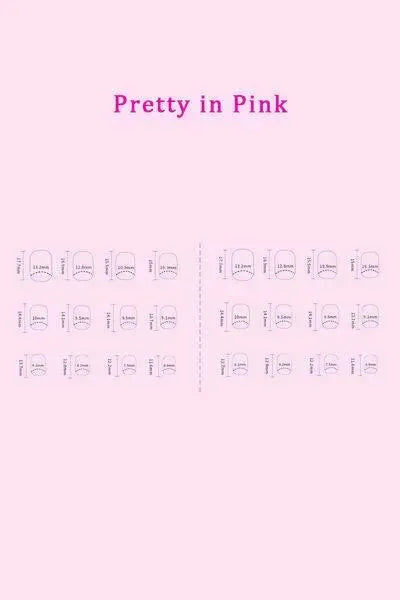 SO PINK BEAUTY Press On Nails 2 Packs - Miami beauty1