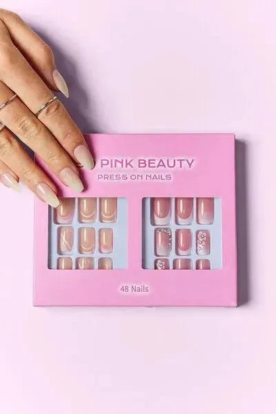 SO PINK BEAUTY Press On Nails 2 Packs - Miami beauty1