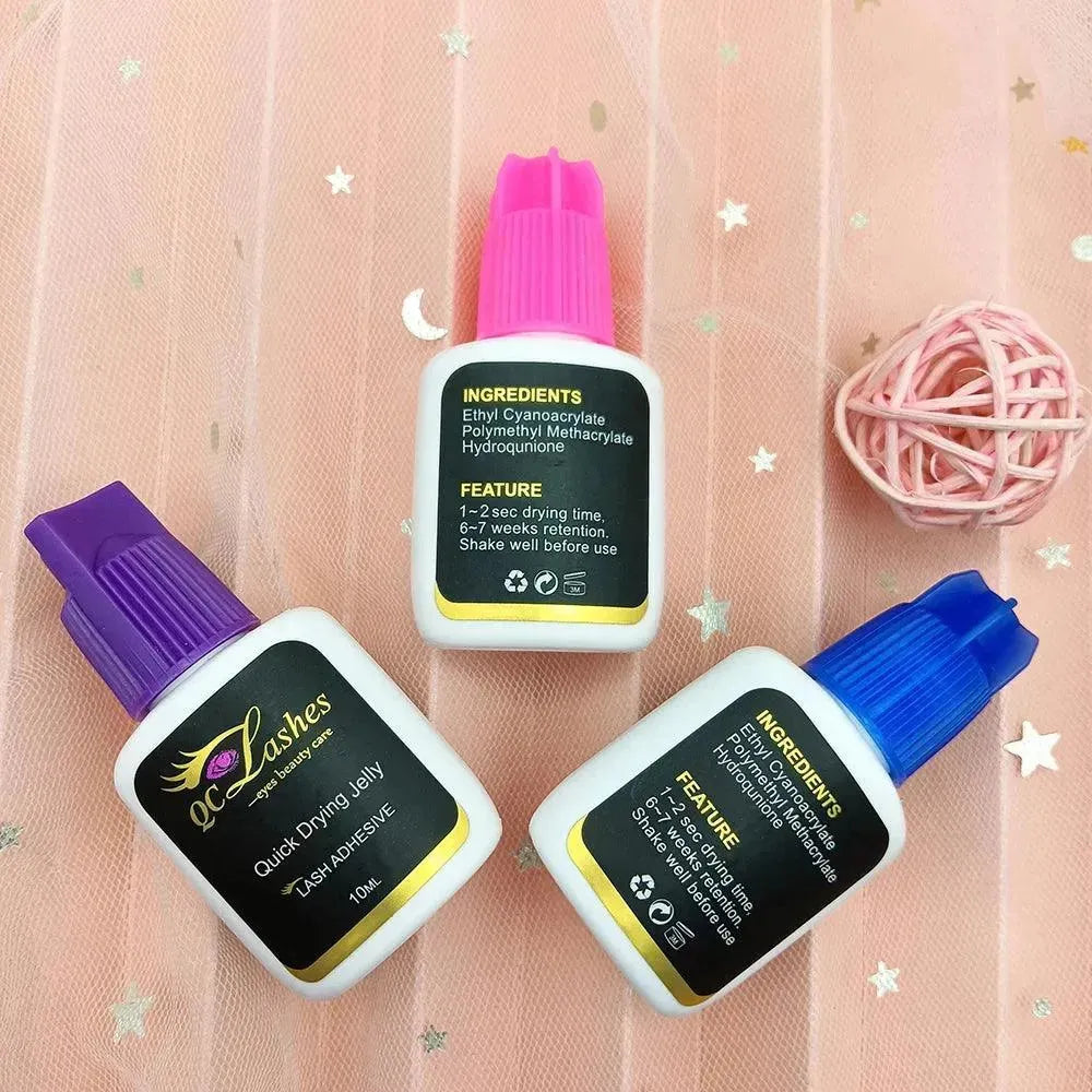 Best professional eyelash extension glue Fast drying 0.3sec, 0.5sec ,1sec and long lasting black eyelash extension glue - Miami beauty1