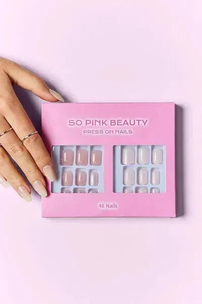 SO PINK BEAUTY Press On Nails 2 Packs - Miami beauty1