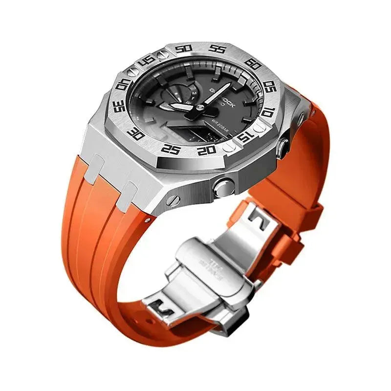 GShock GA2100/2110 Metal Watch Two-tone Green Hulk Case Bezel Strap for casio g shock GA2100 - Miami beauty1