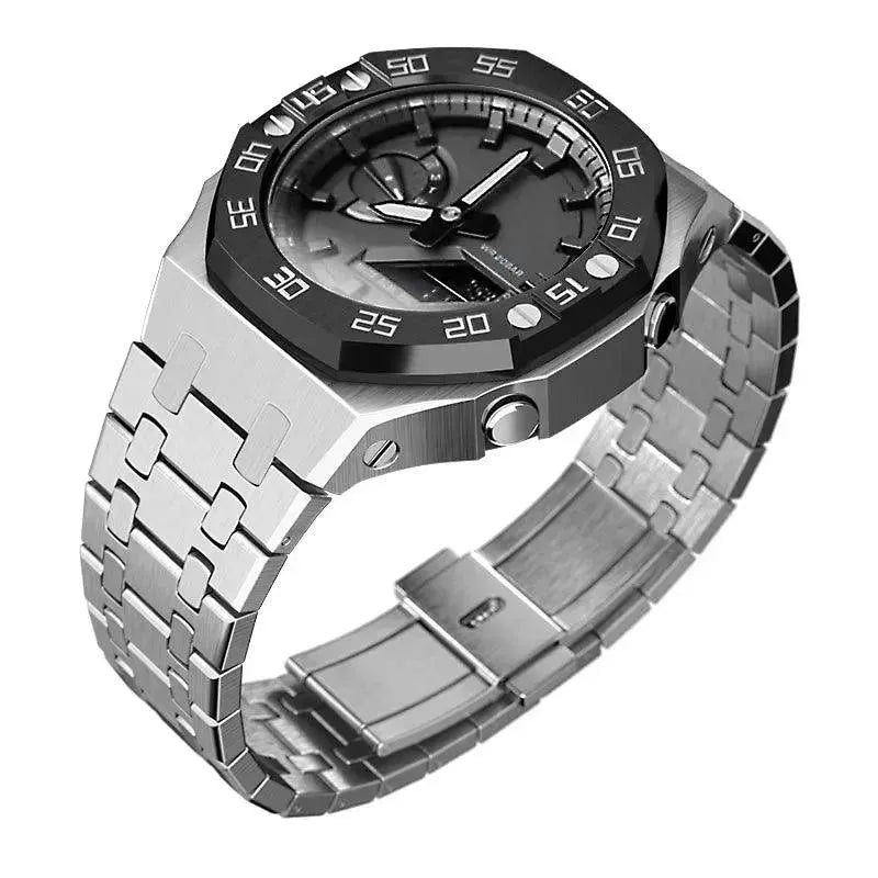 GShock GA2100/2110 Metal Watch Two-tone Green Hulk Case Bezel Strap for casio g shock GA2100 - Miami beauty1
