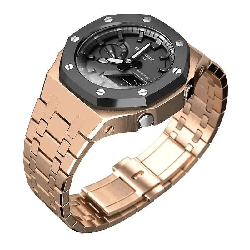 GShock GA2100/2110 Metal Watch Two-tone Green Hulk Case Bezel Strap for casio g shock GA2100 - Miami beauty1