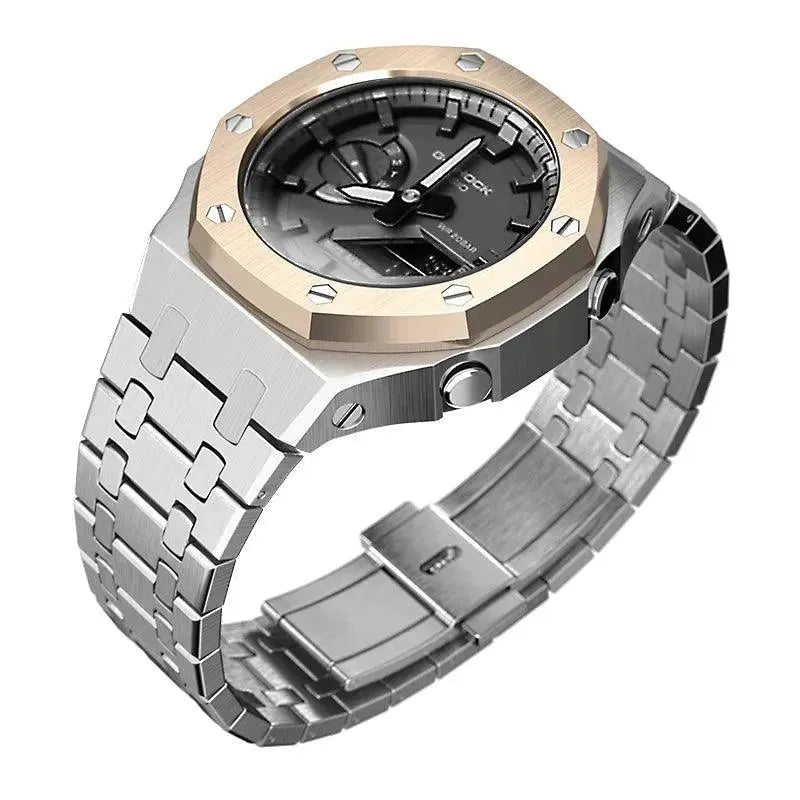 GShock GA2100/2110 Metal Watch Two-tone Green Hulk Case Bezel Strap for casio g shock GA2100 - Miami beauty1