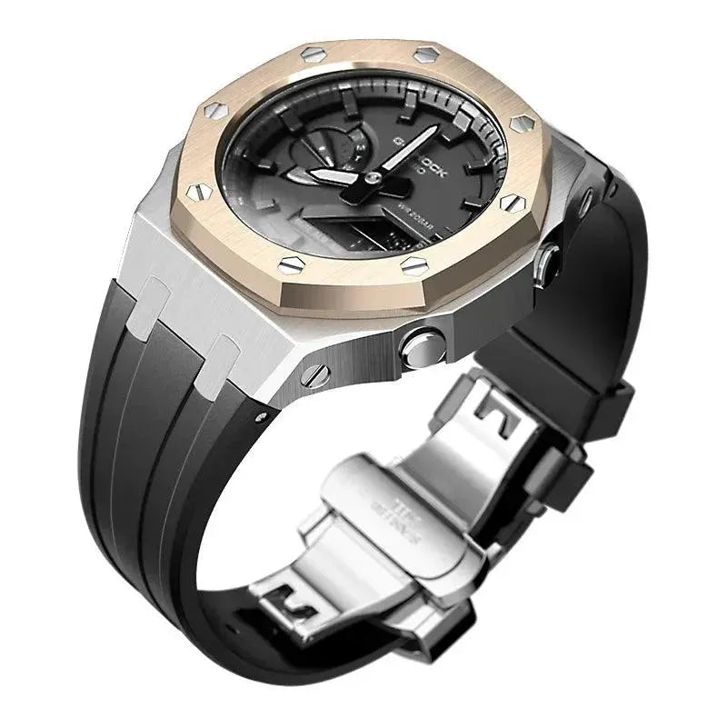GShock GA2100/2110 Metal Watch Two-tone Green Hulk Case Bezel Strap for casio g shock GA2100 - Miami beauty1