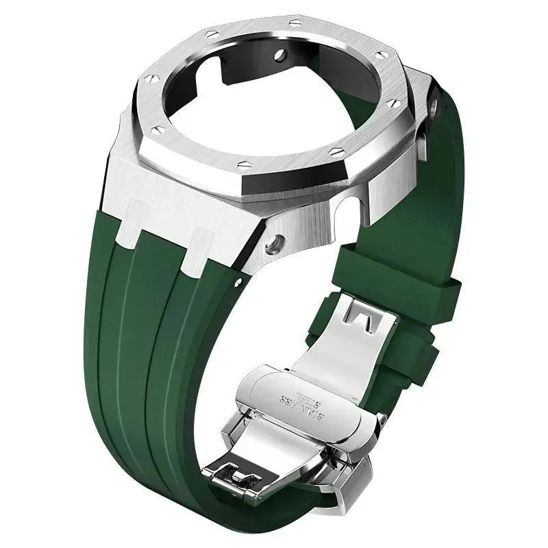 GShock GA2100/2110 Metal Watch Two-tone Green Hulk Case Bezel Strap for casio g shock GA2100 - Miami beauty1