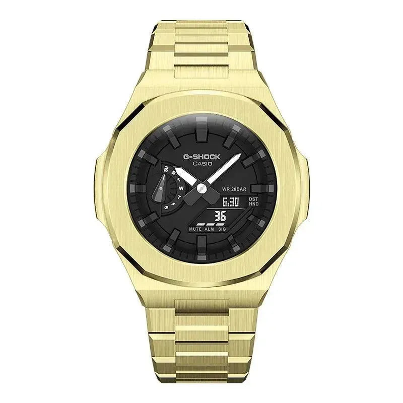 GShock GA2100/2110 Metal Watch Two-tone Green Hulk Case Bezel Strap for casio g shock GA2100 - Miami beauty1